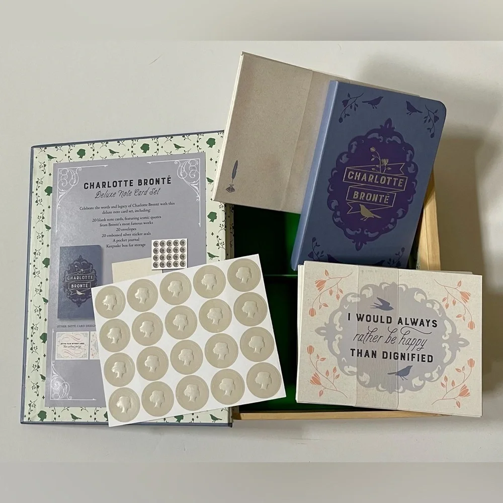 Charlotte Brontë Notecard Set Pocket Journal Keepsake Book Box